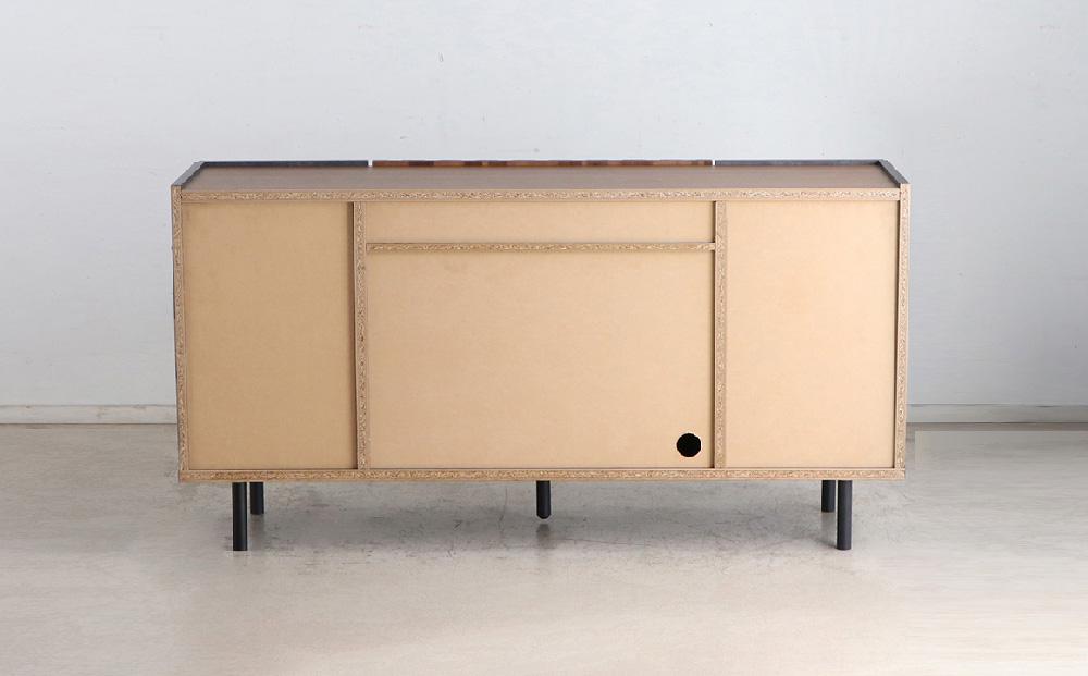 【東馬家具】クリートSB 150 CL【サイドボード 収納棚 リビング シック モダン 見せない収納 大人のインテリア おしゃれ ふるさと納税】(H060611)