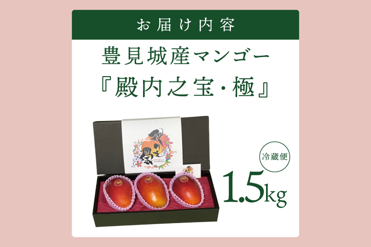 【2026年7月より順次発送】豊見城産マンゴー『殿内之宝(どぅんちのたから)・極』約1.5kg｜マンゴー フルーツ 果物 くだもの 先行予約 完熟マンゴー 沖縄フルーツ おきなわ 沖縄 沖縄県 豊見城