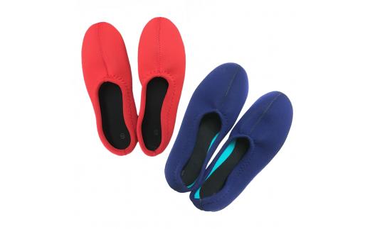 クロッツ ルームシューズ スタンダード 　レッド/M（25cm）_2038R-4