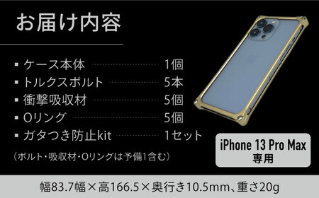 ソリッドバンパー for iPhone 13 Pro Max(シャンパンゴールド) F23N-153[AMAA005-5]