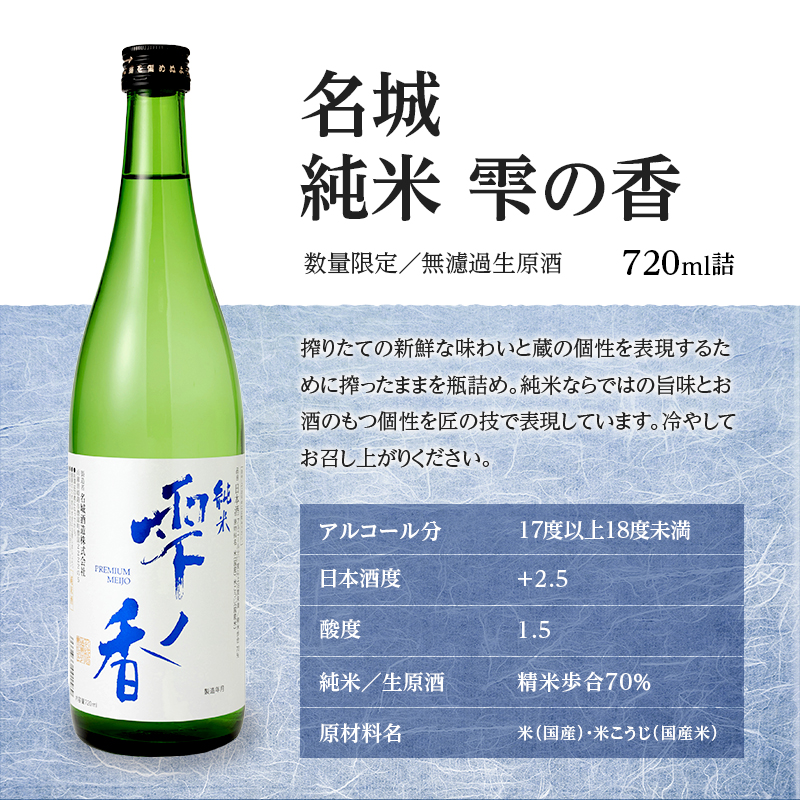 名城酒造　冬のさけセット　12月上旬発送