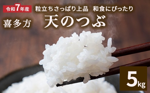【令和7年産】天のつぶ5kg　【07208-0908】