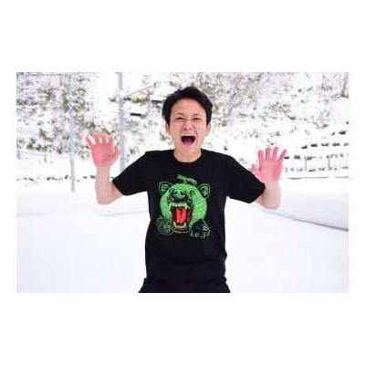 ふるさと納税 夕張市 メロン熊　ロックなTシャツ(子ども用)130サイズ　W8 |  | 01