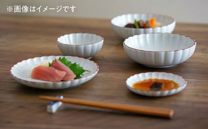 【波佐見焼】呉須猫 菊割小鉢 〈我慢〉 2点セット【西海陶器】 [OA504]