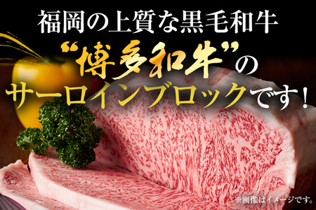 【ふるなび限定】【先行予約】【厳選部位】【A4～A5】博多和牛サーロインブロック 約1kg CP046er FN-Limited 