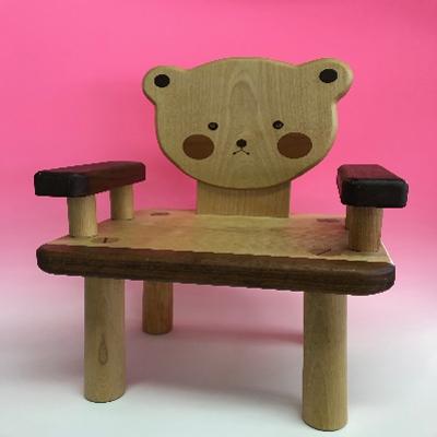 ふるさと納税 美唄市 子供用椅子(1個) くま