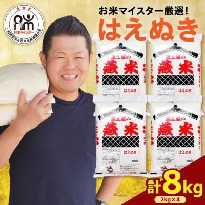 ふるさと納税 米沢市 【 令和6年産 】 はえぬき 計 8kg ( 2kg × 4袋 )