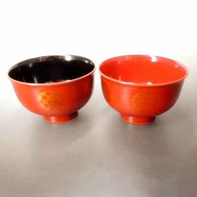ふるさと納税 鯖江市 日月紋様夫婦汁椀