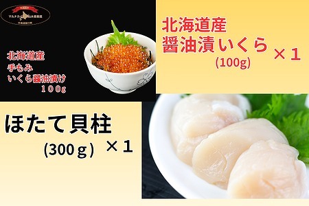 [12月10日決済分まで年内配送]【北海道根室産】ほたて・いくらセット B-66008