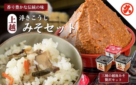 上越浮きこうじみそ 味噌 セット 新潟 上越 味噌