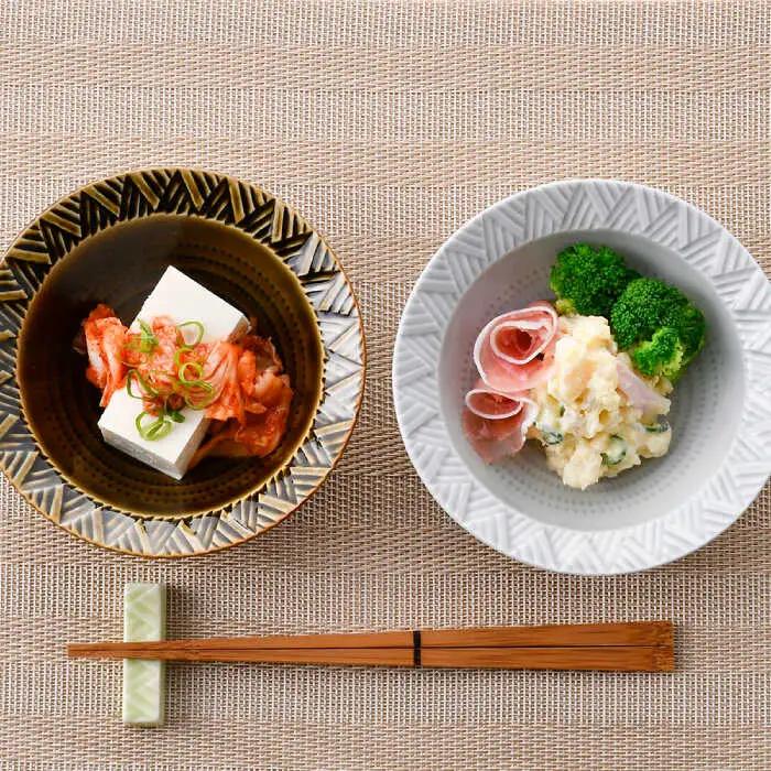 【波佐見焼】WAVE小鉢2個セット（グレー・ブラウン）食器 皿【一真窯】[BB61] 波佐見焼