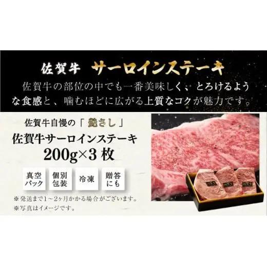 【佐賀牛】200g×3枚 サーロインステーキ D-657