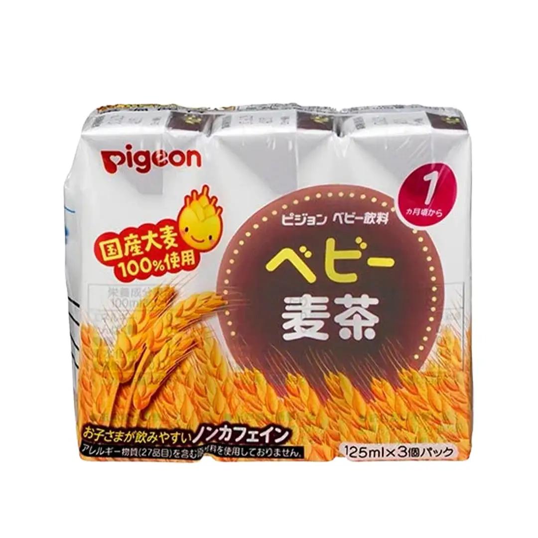 【ピジョン】＜ 3か月連続 定期便 ＞ ベビー 麦茶 125ml × 48個 紙パック飲料