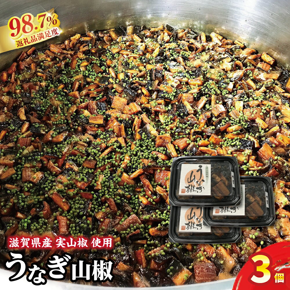 【ふるさと納税】【滋賀県産　手摘み　実山椒香る！ 】うなぎ山椒　3個セット 御中元 お中元
