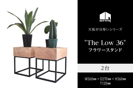 HITTITEの天板が分厚いシリーズ  "The Low 36"  フラワースタンド 2台　063-11