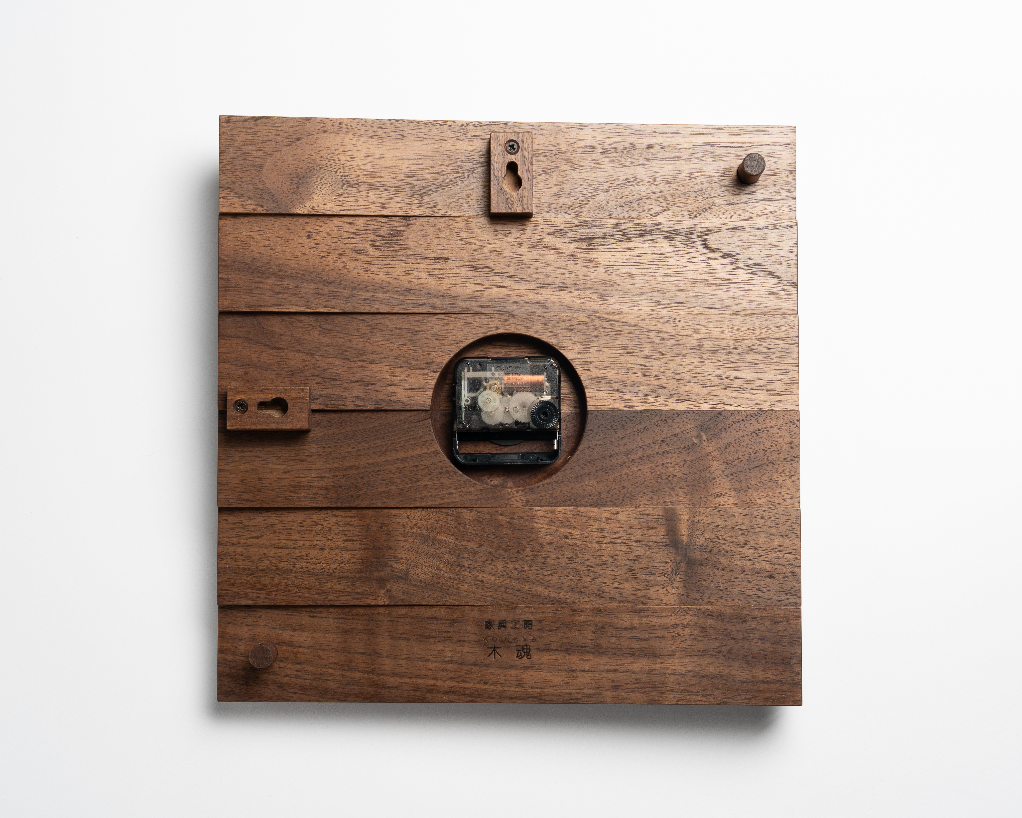 掛け時計(大)＜樹種：ウォールナット＞