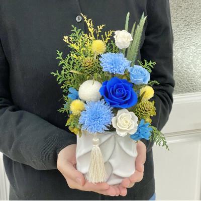 ふるさと納税 春日部市 プリザーブドフラワーアレンジ【青華(せいか)】春日部市 シュガーパイン |  | 02