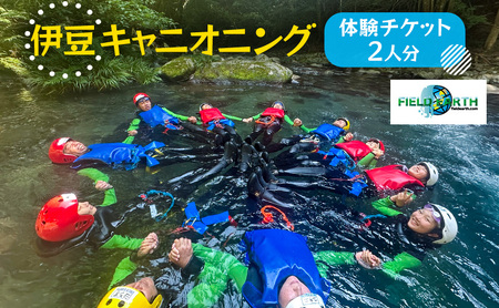 体験チケット キャニオニング 2人分 ブルー 体験チケット