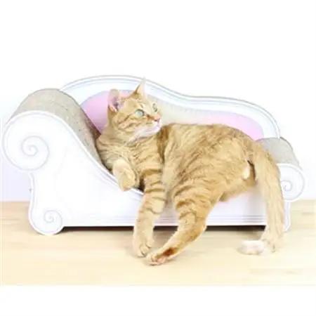 猫のおしゃれ爪とぎソファー「カリカリーナ Basic」エンジェルピンク　グラングランサイズ【1512341】
