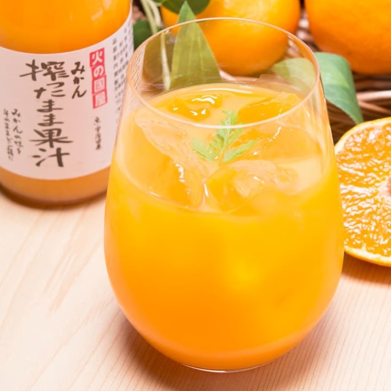 京都・火の國屋・搾ったまま果汁（みかん2本）〈無添加 生搾り 高濃度 果実 みかん ミカン ジュース 果汁 飲料 果物〉_イメージ2