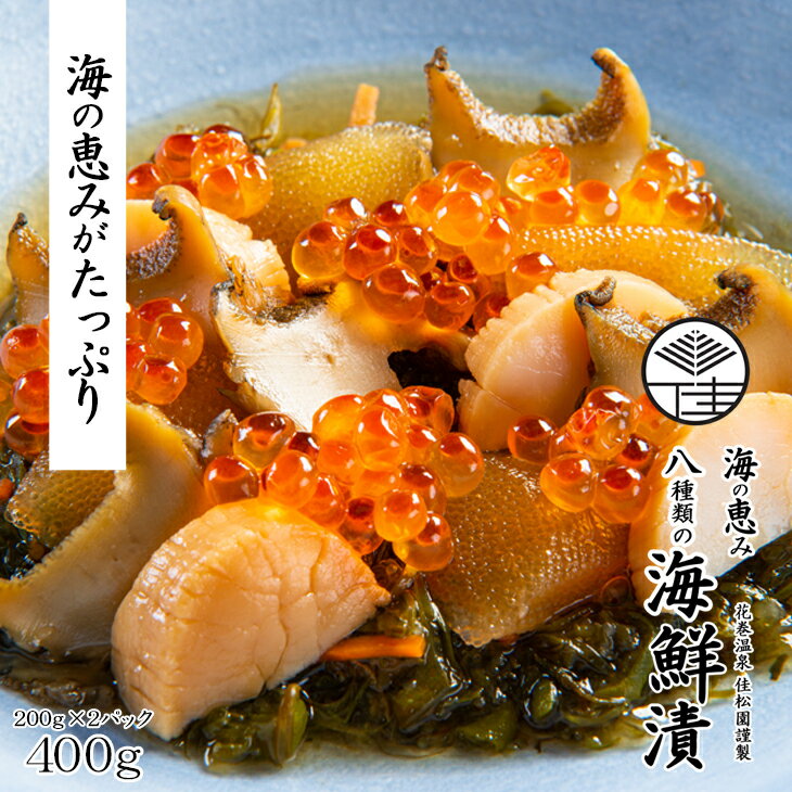 【ふるさと納税】花巻温泉 佳松園謹製 海の恵み 8種類の海鮮漬 200g×2パック