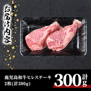 鹿児島 和牛 ヒレ 希少部位 ステーキ(計300g・2枚) 【居食肉】B164-v02