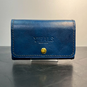 YIHALS ハンドメイド 牛革 名刺入れ ワインレッド《靴屋が手掛ける革製品》｜イハレス レザー 革小物 [0655]