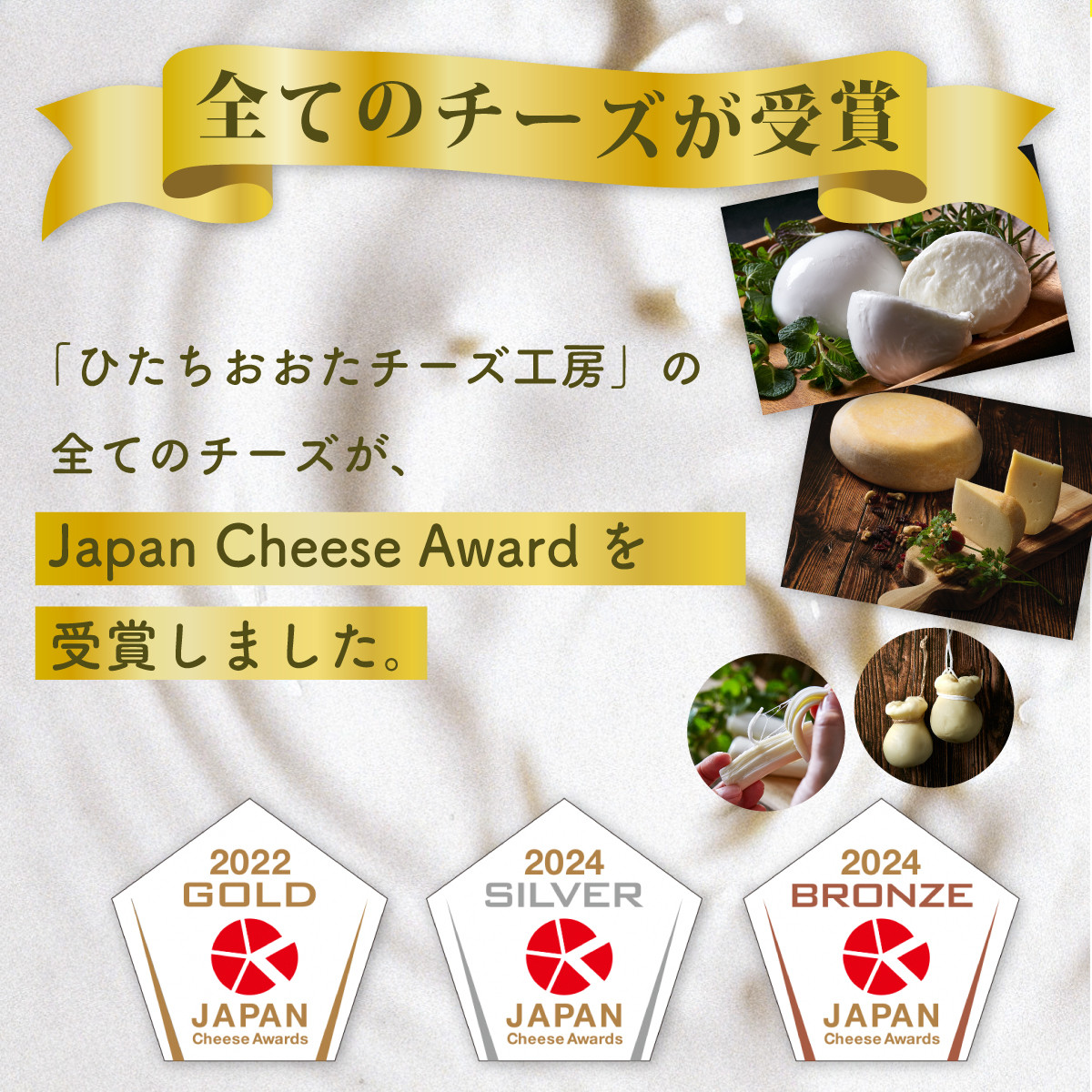 新鮮な生乳を使用しチーズ工房で一つ一つ手作りしたナチュラルチーズ3種類×2セット