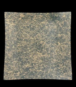 波スクエアプレート L 乱糸(マット仕上げ)草色