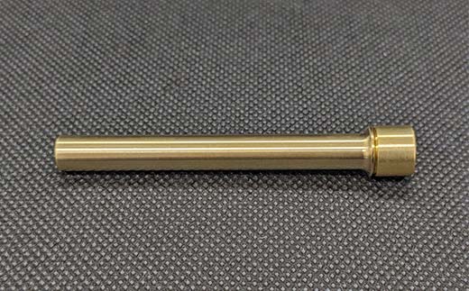 試験でも安心真鍮シャープペン芯入れ ゴールドキャップ付き F21E-284