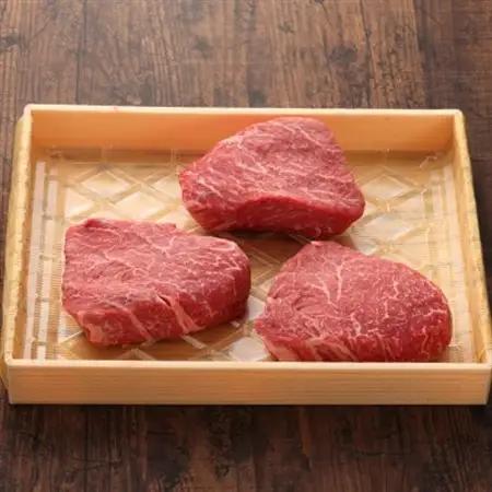 GI認証　くまもとあか牛ランプステーキ　150g×3枚(益城町)【配送不可地域：離島】【1461216】