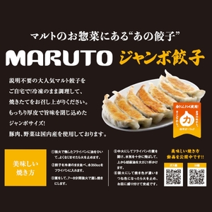 【定期便/計3回】マルトオリジナル 冷凍ジャンボぎょうざ&冷凍スタミナぎょうざ 15個入×各種1袋（30個）計90個 | 福島 いわき マルトオリジナル ジャンボぎょうざ 冷凍餃子 パンチ系餃子 食べ