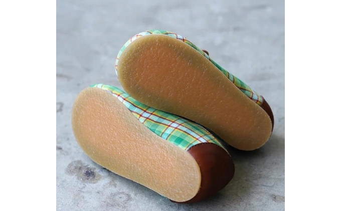 ひょうごレザーと播州織のファーストシューズ［あまんじゃこのくつ］タカタータン