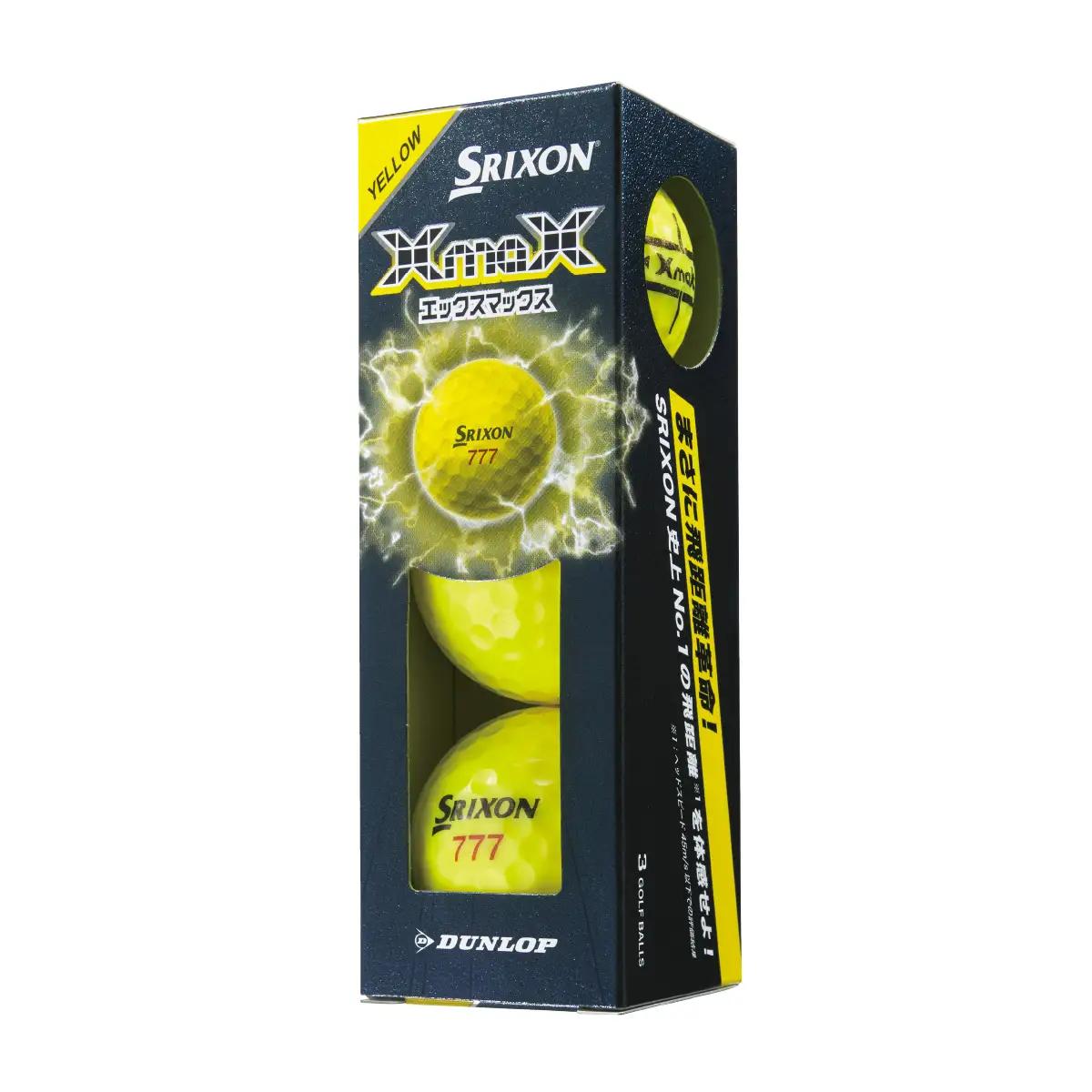 2026年モデル スリクソンXmaX イエロー 10ダース ダンロップ ゴルフボール [2634]