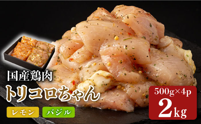 
国産鶏肉 トリコロちゃん 2kg（500g×4パック） 長崎県/合同会社肉のマルシン [42AAAO012]
