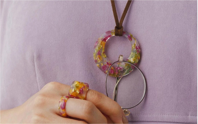 【廃盤】＜KISSO＞Pendant Glass Holder Circle　サマーグレー