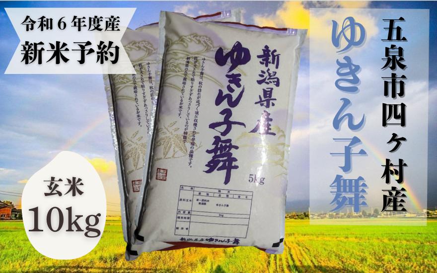 
《先行予約》令和6年産【お米ソムリエのお米】ゆきん子舞 玄米 10kg（5kg×2袋）五泉市四ヶ村産 米 お米 新潟県 五泉市 エバーグリーン農場
