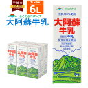 【ふるさと納税】 牛乳 大阿蘇牛乳 1L×6本 合計6L 紙パック 成分無調整牛乳 乳飲料 乳性飲料 らくのうマザーズ ドリンク 飲み物 飲料 セット 常温保存可能 ロングライフ 送料無料