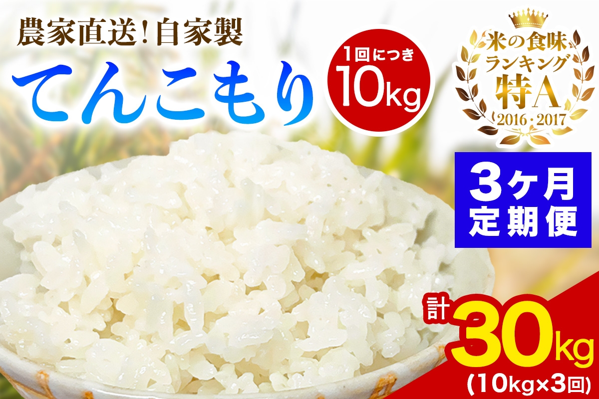 
                  [定期便／3ヶ月連続 ]新米 [令和8年産／11月上旬より順次発送] 伊勢原産 精米10kg(5kg×2袋) てんこもり 農家直送！加藤さんちのうんめぇ！自家製米｜ お米 おこめ コメ 白米 神奈川 伊勢原 [1113]
                