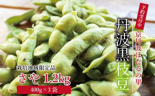京丹波ほたるの里の「丹波黒枝豆」 さや 1.2kg ※北海道・沖縄・その他離島は配送不可