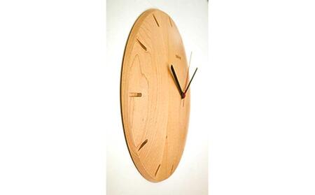 【ギフト用】no.270時計　メープル 【 旭川家具 北海道 旭川市 木製 家具 選べる樹種 壁掛け時計 リビング ダイニング ベッドルーム 贈り物 プレゼント 記念品 シンプル ナチュラル 手作り 