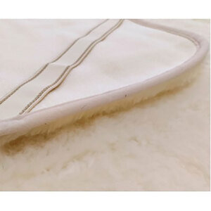 ＜シングル＞洗えるふわふわウールファー敷毛布　100×205cm　アイボリー　WH-200
