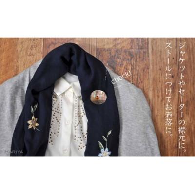 ふるさと納税 加賀市 雪ふくろう蒔絵 黒蝶貝ブローチ |  | 01
