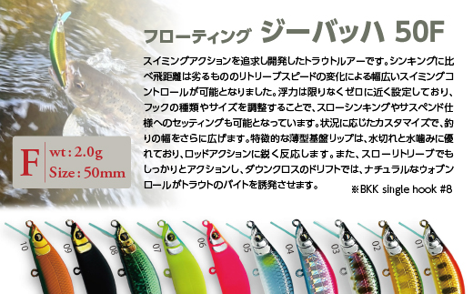 渓流用ミノーZeebach 50F ヤマメ　35P7811