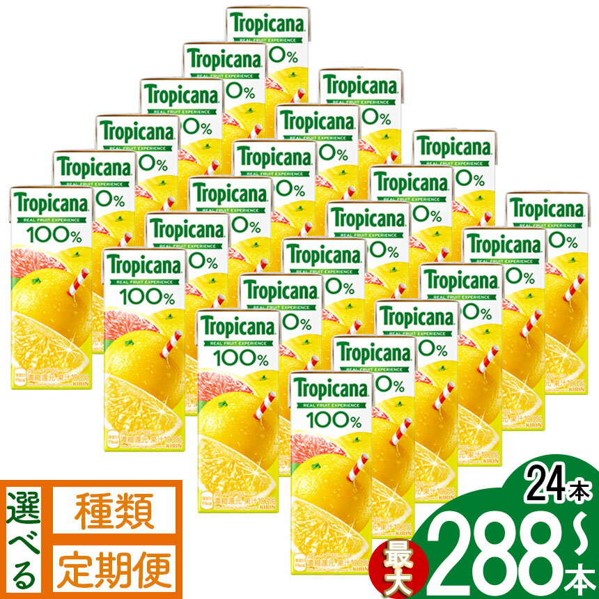 【ふるさと納税】【定期便も選べる】トロピカーナ100％グレープフルーツ [250ml紙パック×24本] | トロピカーナ フルーツ 果実 果物 栄養 ジュース 送料無料 栃木県