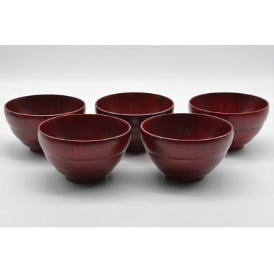 ふるさと納税 海南市 キッズ椀　茜　5個入り　A-4100　