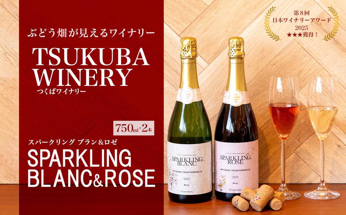 
                  つくばワイナリー SPARKLING BLANC & ROSE セット 日本ワイン │ 国産ワイン ワイン飲み比べ お酒 葡萄 ぶどう ブドウ 茨城県産 つくば市産 ブラン ロゼ スパークリングワイン ワイナリー  ワイン wine わいん 葡萄酒 アルコール 贈答 ギフト プレゼント 茨城県 つくば市
                