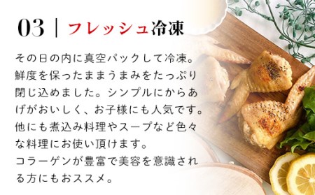 小分け！【京都府産 京丹波あじわいどり】手羽先 480g×7袋 3.36kg FCBK018