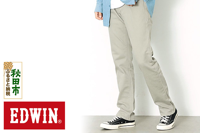 
            EDWIN インターナショナルベーシック 403 フレックス ふつうのストレートパンツ MENS【33インチ・ベージュ】E403F-16-33
          