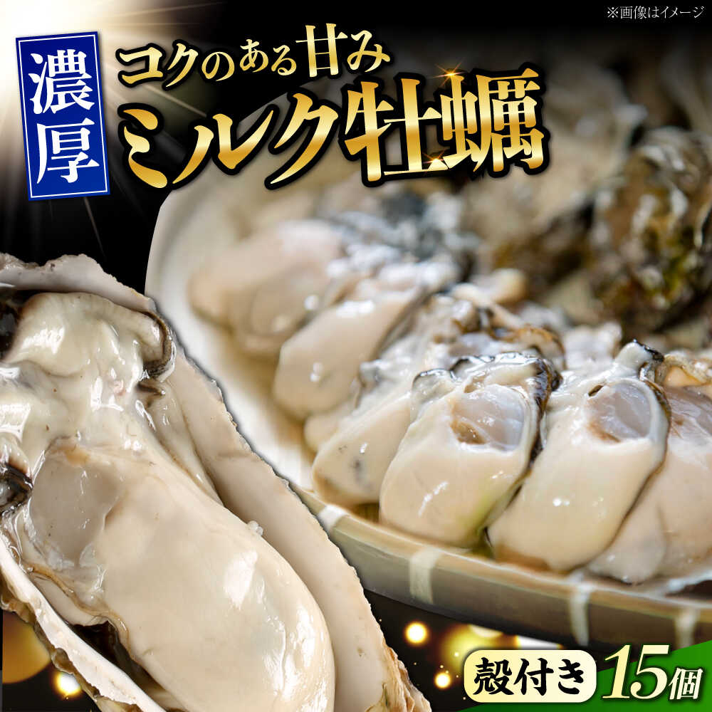 【ふるさと納税】【江田島ミルク牡蠣】殻付き 牡蠣 15個 加熱用 かき 広島県産 カキ 貝付き牡蠣 海鮮 贈呈用 BBQ 濃厚 新鮮 蒸し牡蠣 焼き牡蠣 グリル焼き 魚介類 海鮮 牡蠣 むき身 冷凍 かき カキフライ カキ ギフト 広島県産 人気 送料無料 丸杉水産/江田島市[XCY002]